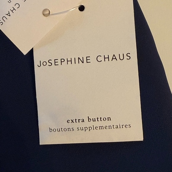 NWT Josephine Chaus Collection Marine Blue Women’s Size 16 Top W One Button - Picture 5 of 16